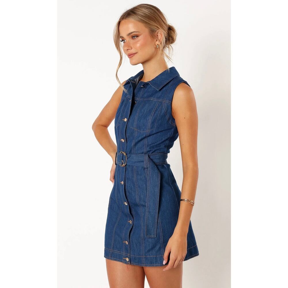Petal & Pup Parker Denim Mini Dress - Women's Size 8 (New) - Picture 3 of 8